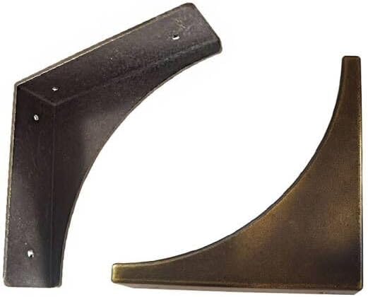 Metal Corner Protectors for Furniture, Antique Decorative Bronze Corner Protector Edge Safety Guard for Table,Boxes,Barn Door,Wood Frame,Desk,Furniture Corner Guard Hardware Accessories 4PCS (Bronze)