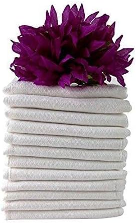 Premium 100% Cotton Cloth Diapers for Baby, 132 Pack Reusable, Machine Wash, Multipurpose Flat Fold Unisex Cloth Diaper