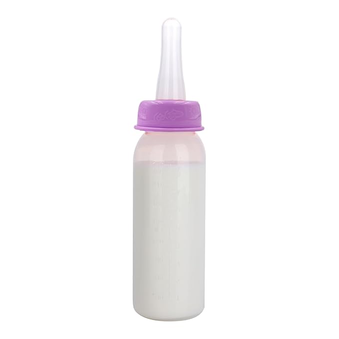 Adult Bottle with Big Sized Pacifier Set 8 oz (Purple)