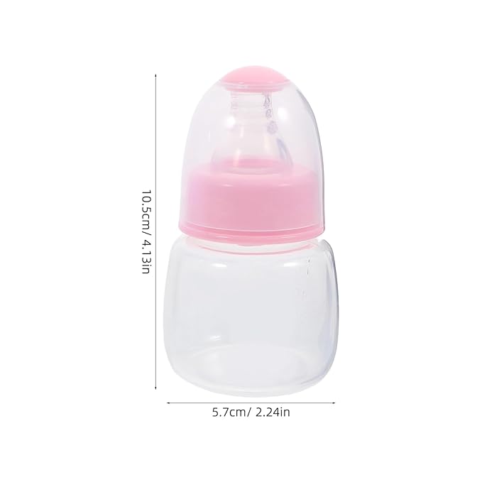 Kisangel Mini Baby Bottles 3pcs Nursing Baby Bottle Plastic Travel Food Feeder for Milk Cereal