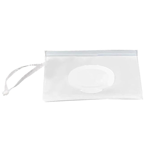 White Baby Wipe Case Travel Holder Keeps Wipes Moist Set of Wet Wipes Holders Cases Diaper Wipe Holders Portable Travel On The Go Refillable Dispenser Container Wipes and Holders