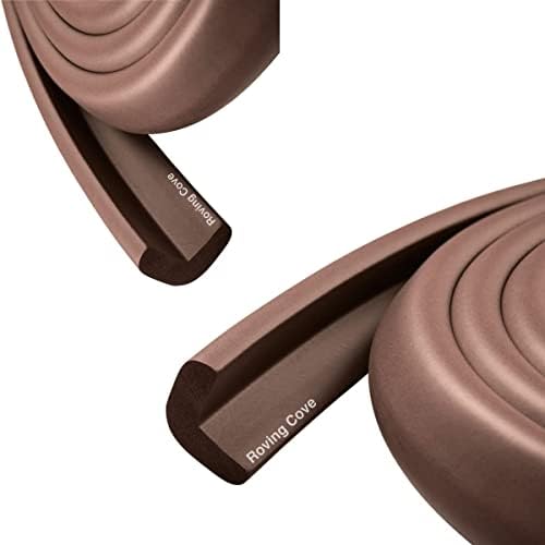 30ft Edge 8 Corners - Bundle & Save - RovingCove HeftyFit Edge Corner Guards, Coffee Brown