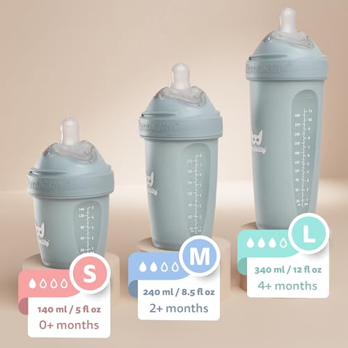 Herobility Double Anti-Colic Baby Bottle – 5 fl oz /140ml with Small Size Teats - Bundle