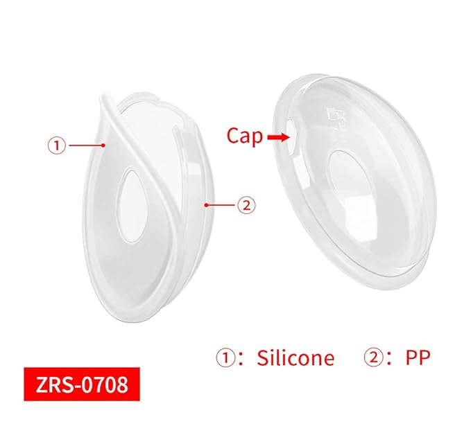 Breast Shells Nursing Cups Milk Saver Protect Sore Nipples for Breastfeeding Collect Breastmilk Leaks for Nursing Moms Soft and Flexible Silicone Material Reusable, 2-Pack