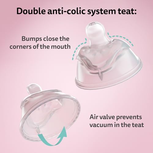 Herobility Double Anti-Colic Baby Bottle – 5 fl oz /140ml with Small Size Teats - Bundle