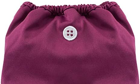 Buttons Cloth Diaper Cover - One Size (Plum)