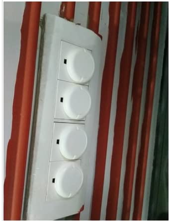 Fielect Outlet Plugs Covers Childproof Outlet Covers Protectors Electric Socket Cover Electrical Protector 3-Pin White 10Pcs