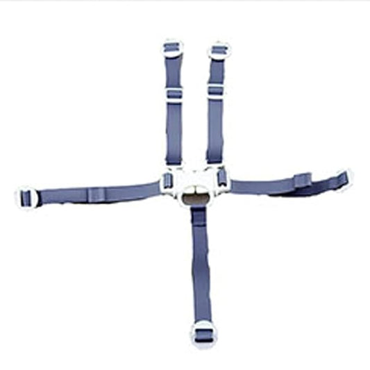 Replacement Parts for Fisher-Price 4-in-1 Total Clean High-Chair - DKR72 + More Models ~ 5 Point Restraint Strap ~ 2 Shoulder Straps, 2 Waist Straps, Crotch Strap with Buckle