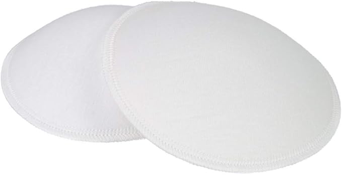 4pcs Breast Pads Absorbency Soft Breathable Organic Cotton Pads for Anti-overflow Breast Pads Nursing Accessories Cotton, app.11cm/4.33in, As Pic Shows