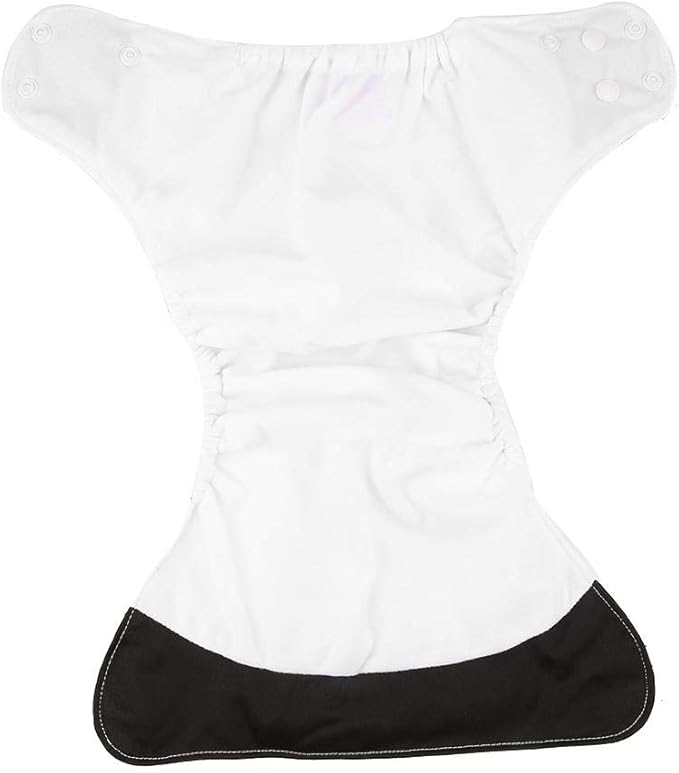 4pcs Baby Diaper Cover, Washable Reusable Newborn Nappy Cover, Comfortable Soft, Dry and Breathable, Adjustable Size(1#)