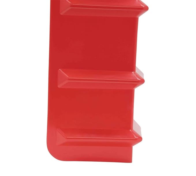 Mytee Products (4 Pack) 8"x8"x48" Red Flatbed Corner Protector - V Shaped Edge Guard for Tie-Down Winch & Ratchet Straps - Plastic Corner Protector for Flatbed Trailer Cargo Load