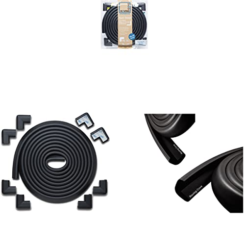 30ft Edge 8 Corners - Bundle & Save - RovingCove HeftyFit Edge Corner Guards, Onyx Black