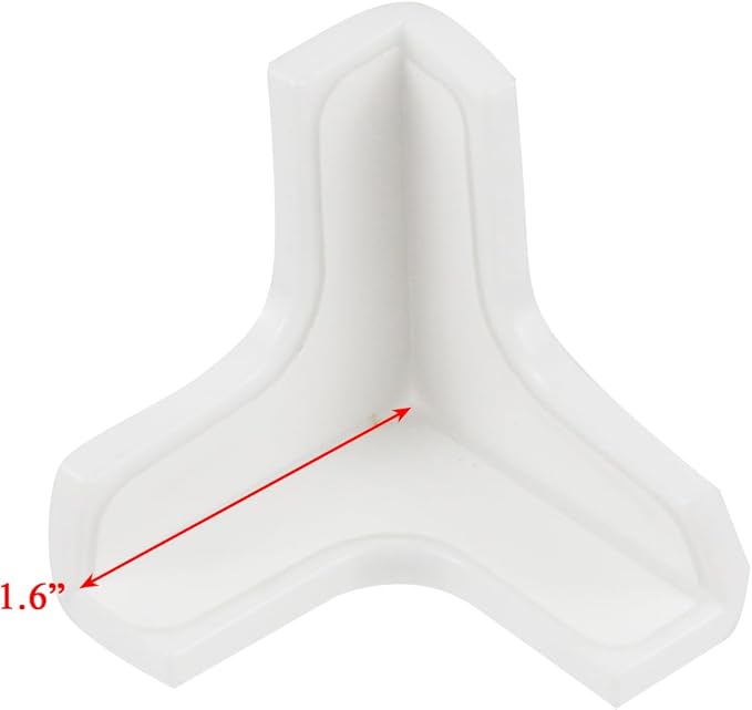 Xiaoyztan PVC 3D T Shape Corner Guards Baby Protective Funiture Edge Protectors for Table Chair Desk Cabinet 1.6-Inch 8Pcs White
