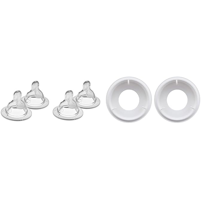 MAM Bottle Nipples Slow Flow Nipple Level 1, for Newborns and Older, SkinSoft Silicone Nipples & Easy Start Anti Colic Bottle Valve Replacement,2 Count (Pack of 1)