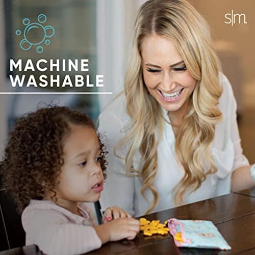 Simple Modern Bluey Reusable Snack Bags for Kids, Girls, Boys | Food Safe, BPA & Phthalate Free Polyester Zip Pouches | Washable & Refillable Sandwich Bag | Ellie Collection | 3 pack | Bluey Sky