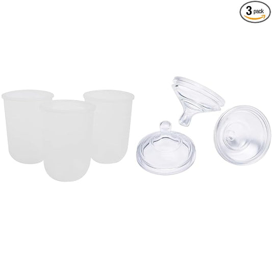 Boon Nursh Reusable Replacement Pouch with Collapsible Silicone Pouch Design - Gray - 8 Oz & Nursh Silicone Baby Bottle Nipples - Bottle Nipples for Boon Nursh Baby Bottles - 3 Count