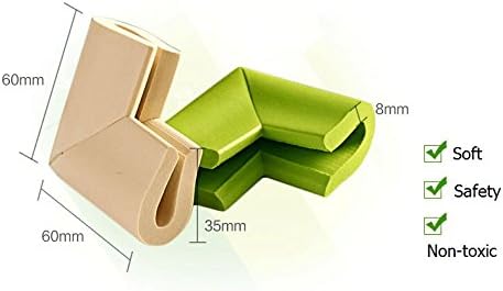 Interbusiness 10pc/Lot Home Furniture U Shape Corner Guard for Baby Child Infant Kids Safety Table Desk Corner Foam Bumps Cushion Protector,Black