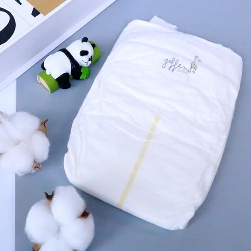Geffen Baby - Biodegradable Bamboo Baby Diapers, Size 3, Master Box (4-Packs), 104 Total Pieces | Sustainable, Hypoallergenic, & Super Absorbent | Bamboo Viscose Fiber for Delicate Skin