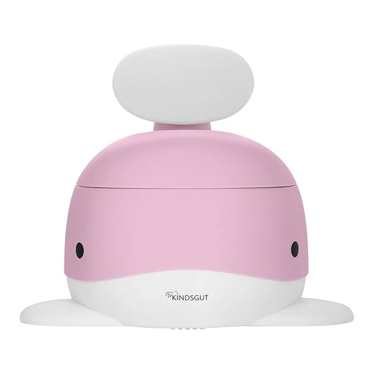 Kindsgut Whale Potty Training Toilet – Ergonomic Toddler Potty for Boys & Girls, Designed in Germany, Non-Slip & Easy Clean, Delicate Pink