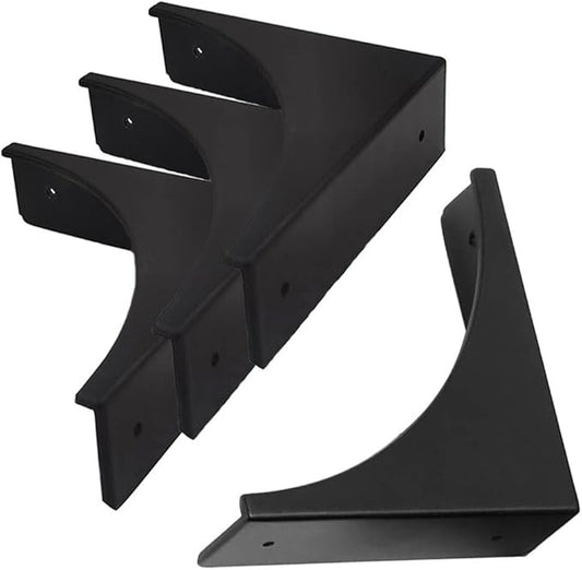 Mizhang Metal Corner Protector, Retro Antique Decorative Furniture Edge Corners Guard Safety Covers Bumpers for Desk Speaker Jewelry Box Cabinet, Black