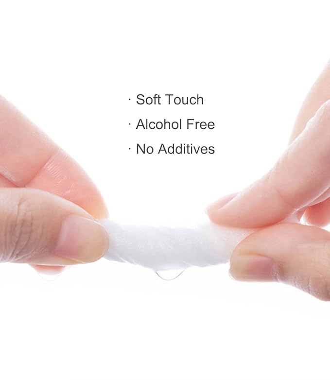 110ct- HUNWEY Saline Wipes Cleansing Face Eye Wound Aftercare Swabs Unscented for Baby Aldult Travel Individual Packet