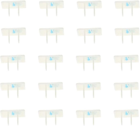 Heyiarbeit 32pcs Outlet Covers Child Proof Plug Cover Electrical Protector Safety Caps for Home Office Electrical Outlets Child Safety Socket Cover 2 Holes White
