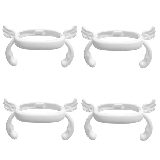Bottle Handles Compatible for hegen Baby Bottles Anti Colic Wide Neck (4 White)