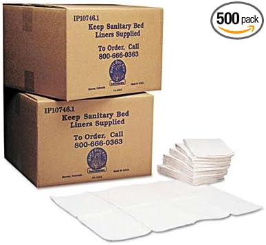 Koala Kare - Baby Changing Station Sanitary Bed Liners White 500/Carton "Product Category: Breakroom And Janitorial/Waste Receptacle Liners"
