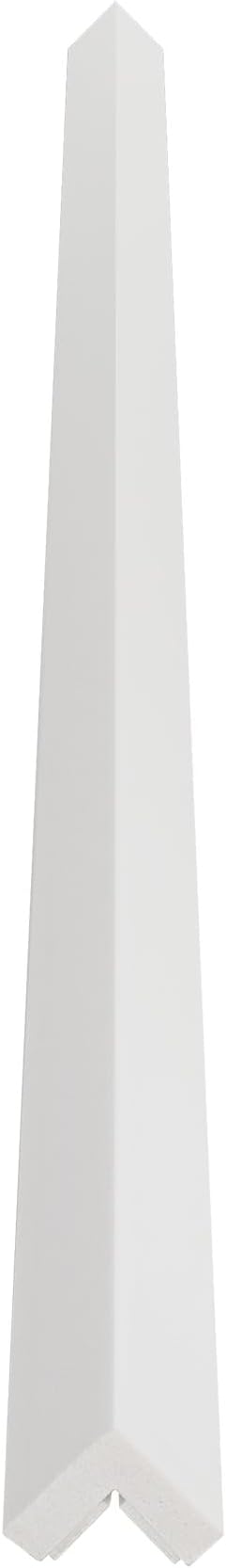 Outwater White 3/4" X 3/4" Styrene Angle with Adhesive on Both Sides, 4FT, Wall Edge Protector