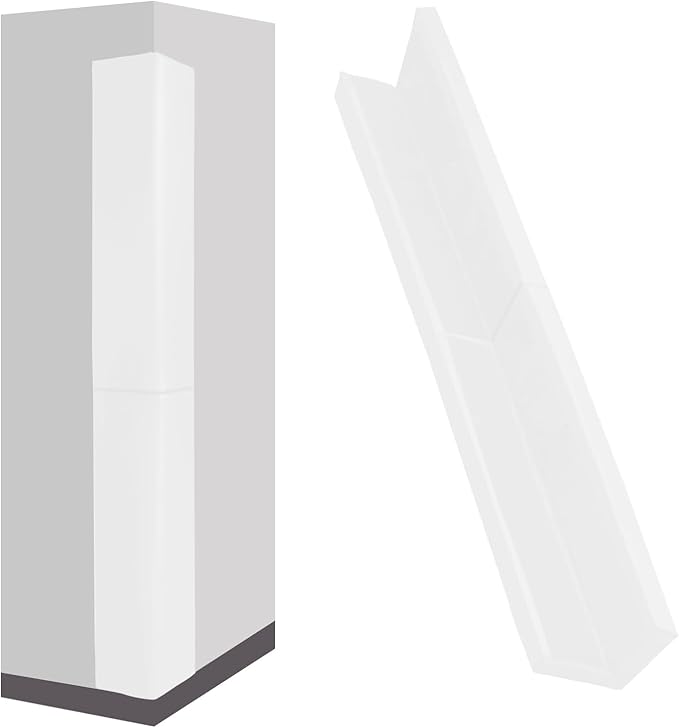 Wall Corner Pads White Two Sides Wall Corner Padding Heavy Duty Wall Safety Padding Waterproof Durable 2 Sides Wall Corner Guards for Protector