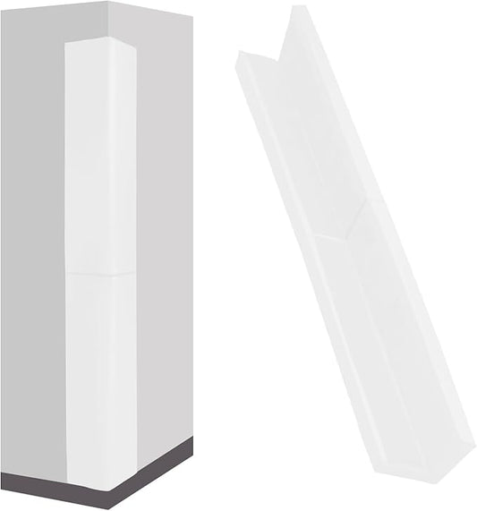 Wall Corner Padding White Wall Corner Guards Heavy Duty Wall Corner Edge Protector Wall Cushion Mats Waterproof Durable 2 Sides Wall Corner Pads for Safety