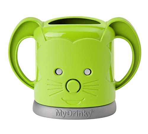 InchBug MyDrinky Pouch Holder No Squeeze, Reusable Drink Holder for Kids, Toddler and Babies | BPA-Free & Squeeze-Proof Cup Holder for Juice Boxes, Food Pouches | Dishwasher Safe, Lime