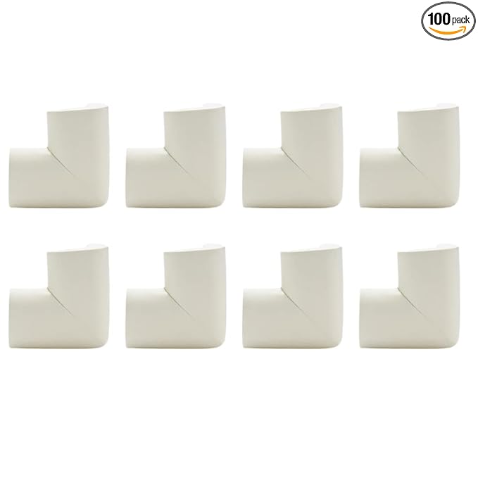 TopHomer 8 Pack Corner Guards Corner Protectors Furniture Corner & Edge Safety Bumpers Proofing Bumper Cushion for Table Furniture Sharp Corners-Beige