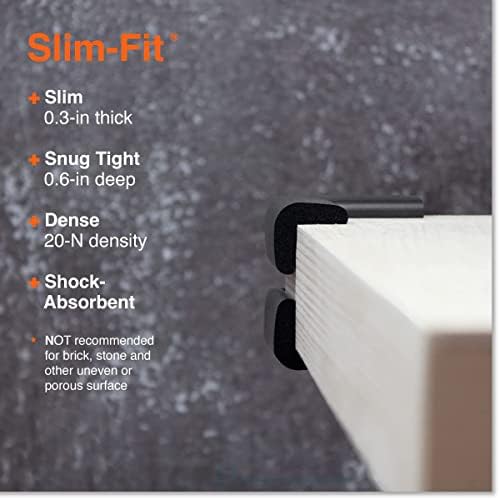 Slim-Fit 15ft Edge 12 Corners - Bundle & Save - RovingCove Slimfit Edge Corner Guards, Onyx Black