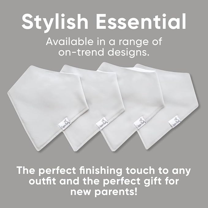Copper Pearl Baby Bandana Bibs, 4 Pack