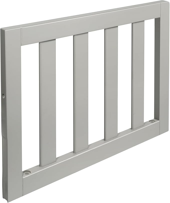 Salcod Toddler Safe Guardrail Compatible with Storkcraft and Graco Crib Conversion - CPSC Certified, Crib Rail for Prevent Toddler from Rolling Off The Bed, Gray