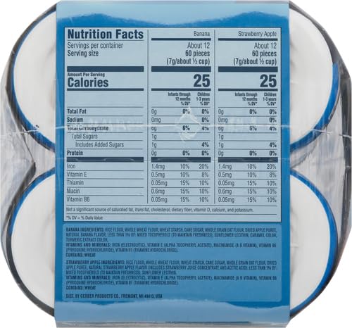 Gerber Puffs Banana & Strawberry Apple, 1.48 Ounce (Pack of 8)