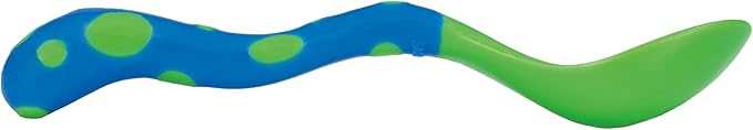 Nuby Toddler Spoons and Forks Set for Self-Feeding - 4 Pack - Toddler Utensils with Easy Grip Handles for Kids - Dishwasher Safe - 12+ Months - Yellow/Orange & Blue/Green