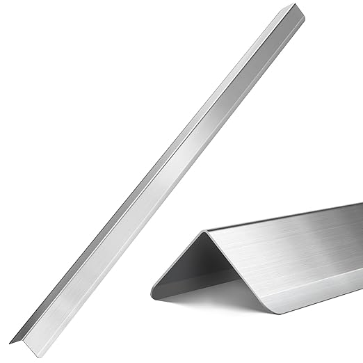 Zipcase Stainless Steel Wall Corner Guard 2 x 2 x 48 inch, Pack of 10 Metal Wall Corner Protector with 90-Degree Angle for Wall Protection and Decoration.