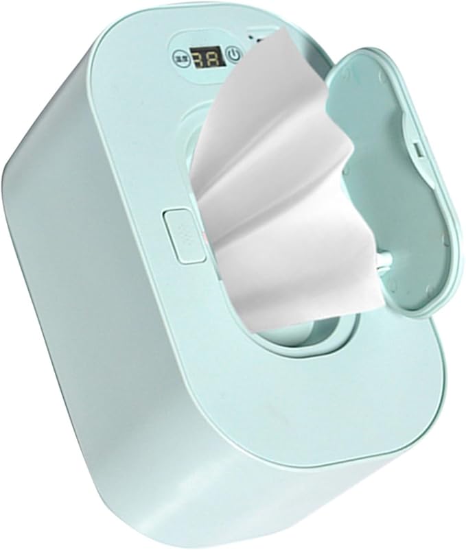 Cocoarm Baby Wipe Warmer Baby Wipe Heater Even Heating Wet Wipes Warmer and Dispenser USB Powered Wipe Warmer for Babies, Holding 80pcs Wipes (Adjustable Temperature)