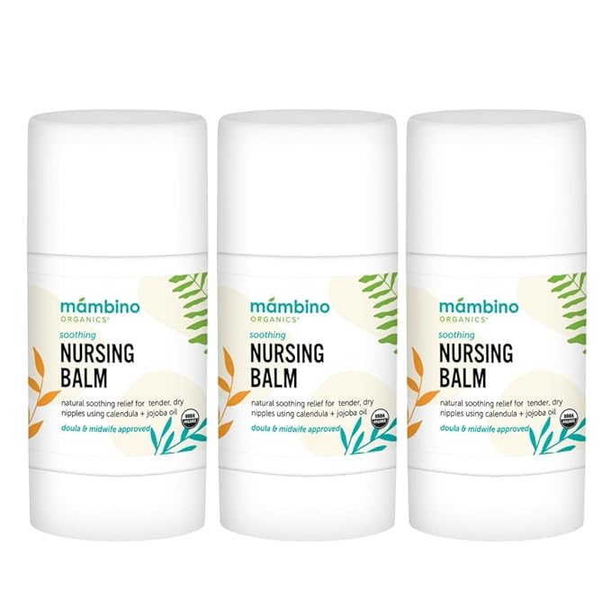 Mambino Organics Calendula Nursing Balm, Calendula - Olive.63 Ounces (3 Pack)
