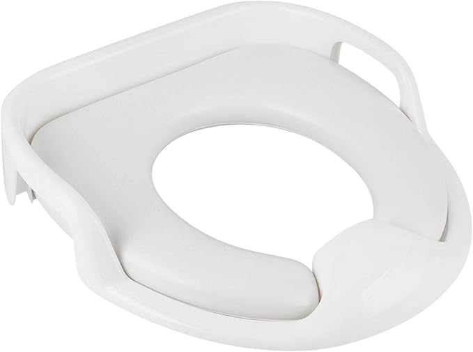 Kid Toilet Seat, with Non‑Slip Handle Comfortable Unisex Environment‑friendly Anti‑splash Urine Toilet Seat, for Children Kid Protect Kids Potty Training(white)