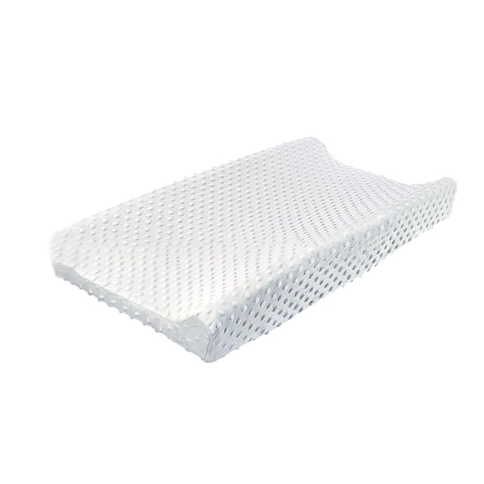 iEvolve Ultra Soft Minky Dots Changing Pad Cover (White, Diaper-changing-pad-covers, Baby)