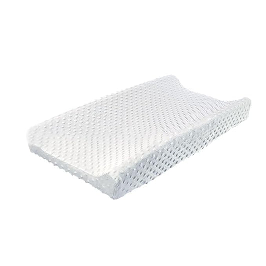 iEvolve Ultra Soft Minky Dots Changing Pad Cover (White, Diaper-changing-pad-covers, Baby)