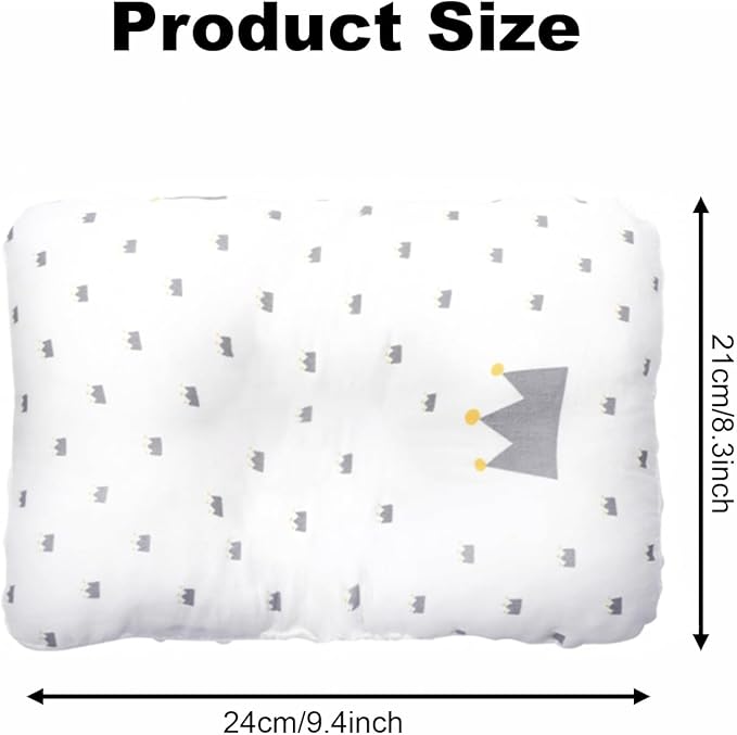 Baby Nursing Arm Breastfeeding Pillow,Cozy Cradle Arm Pillow for Feeding, Baby Nursing Head Support Pillow for Breastfeeding（White Crown）