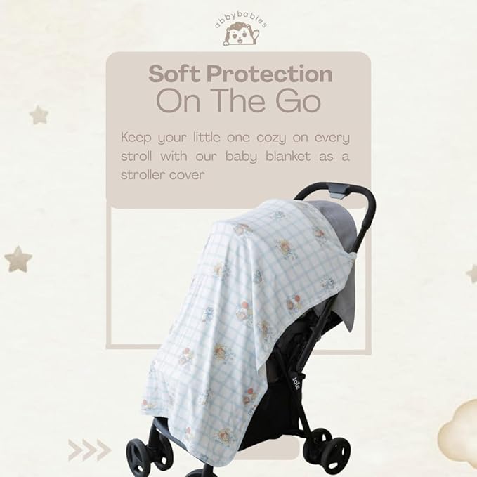 Baby Nursing Cover Muslin Blanket and Nursing Covers with Cute Building Print Multi Use Scarf Carseat Canopy and Baby Essentials for Newborn Boy or Girl (Pets)