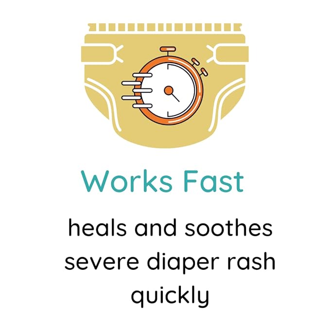 Severe Diaper Rash Treatment Powder - Heal & Cure Very Bad Horrible Diaper Rash Bleeding Blisters Quickly from Diarrhea for Newborn Infant & Adults - Skin Healing Organics