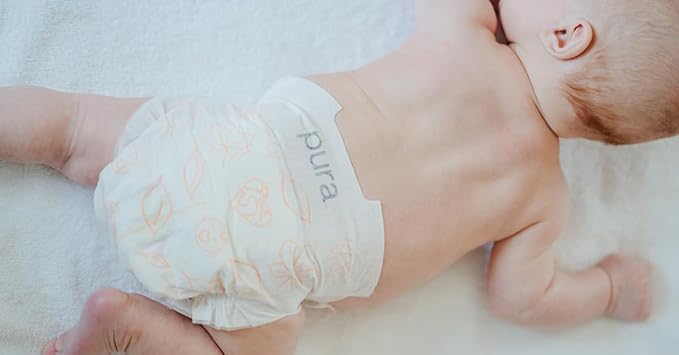 Pura Hypoallergenic Trial Pack Diapers Size 1 (4-11 lbs) + Natural Sensitive Baby Wipes Starter Bundle | Organic Cotton, Chlorine-Free, Fragrance-Free, EWG Verified, for Sensitive & Eczema-Prone Skin