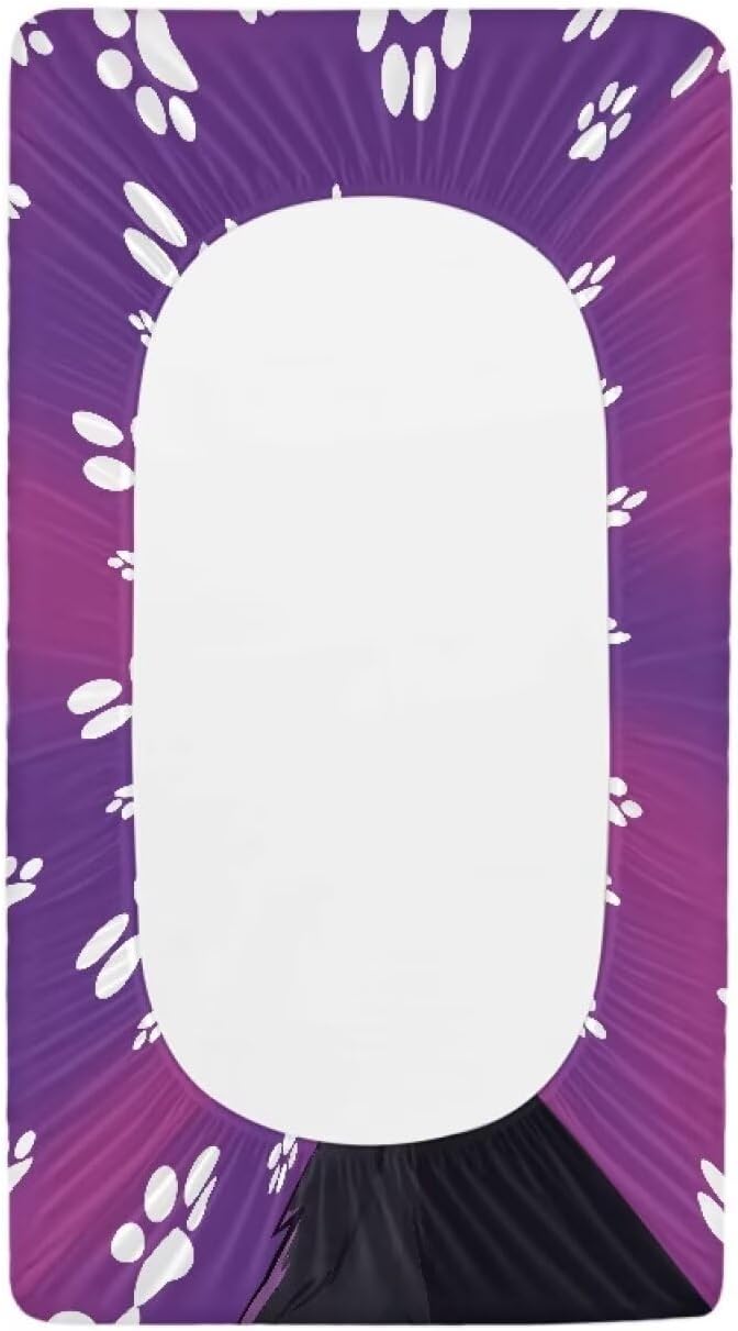 Black Cat Astronaut Changing Pad Covers Waterproof Baby Diaper Change Table Covers, Decorative Covers for Change Contoured Pad Nursing Room Decor