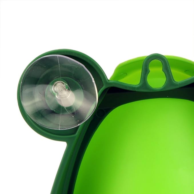 Cute Frog Potty Training Urinal for Boys with Funny Aiming Target - Blackish Green